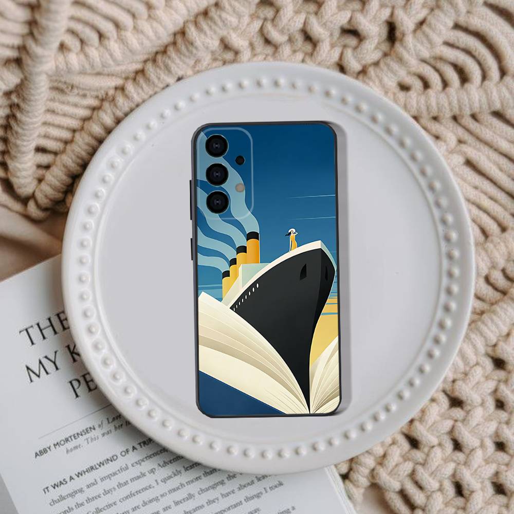 Sailing Boat Phone Case For Samsung Galaxy A 91,80,73,72,71,53,52,51,22,5G Shockproof Soft Black Cover