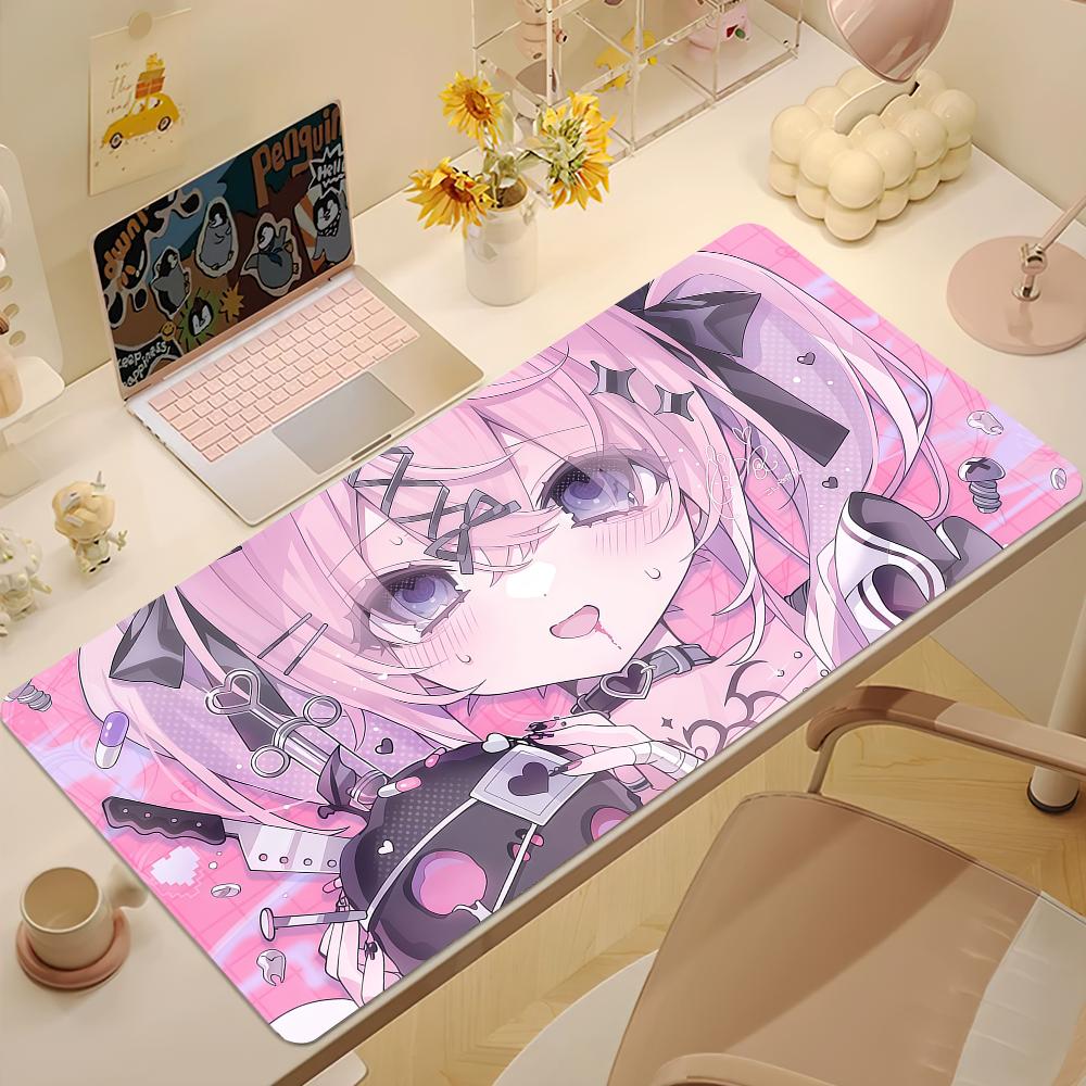 Cute Minestyle Girls Mouse Pad Large Nonslip Lockedge Desktop Computer Desk Mat Keyboard Writing Mousepad Office Gamer Student