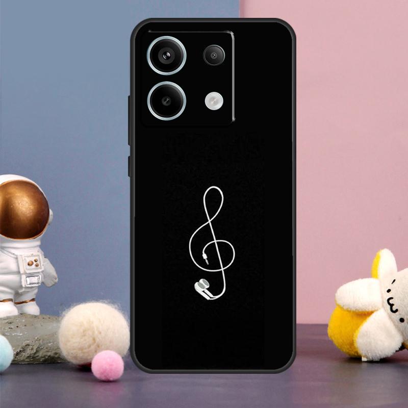 Minimalist Music Lover Case For Xiaomi Redmi Note 14 9 10 11 12 13 15 Pro Plus Redmi 15 15C 14C 10C 12C 13C Cover