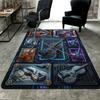 Futuristic Violin Innovations Pattern Rug Floor Mat for Living Room or Bedroom Soft and Comfortable Carpet a Gift for Birthday and Holiday.