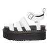 Sandálias Femininas de Moda Couro Solado Grosso Sandálias Mulher Branco 27296100