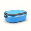 1pc Rectangular lunch box, bento box, student office worker insulated lunch box, portable lunch box, single-layer lunch box