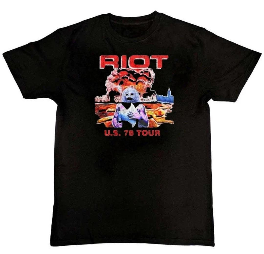 Classic Riot V Band Graphic Print Unisex Mens T-Shirt S M L XL 2 3 4 XL M