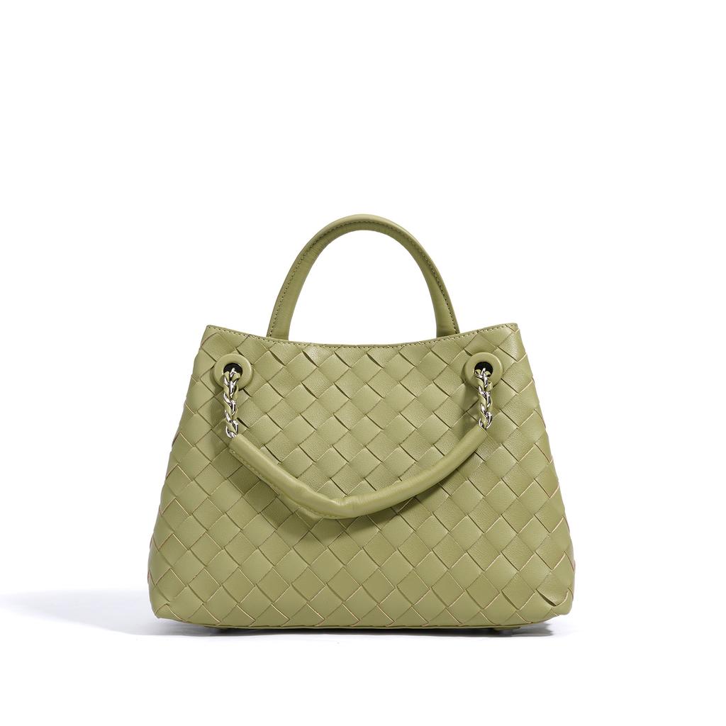 New Shoulder Bag Woven Bag Portable Large Capacity Leather Women's Bag Tote Bag