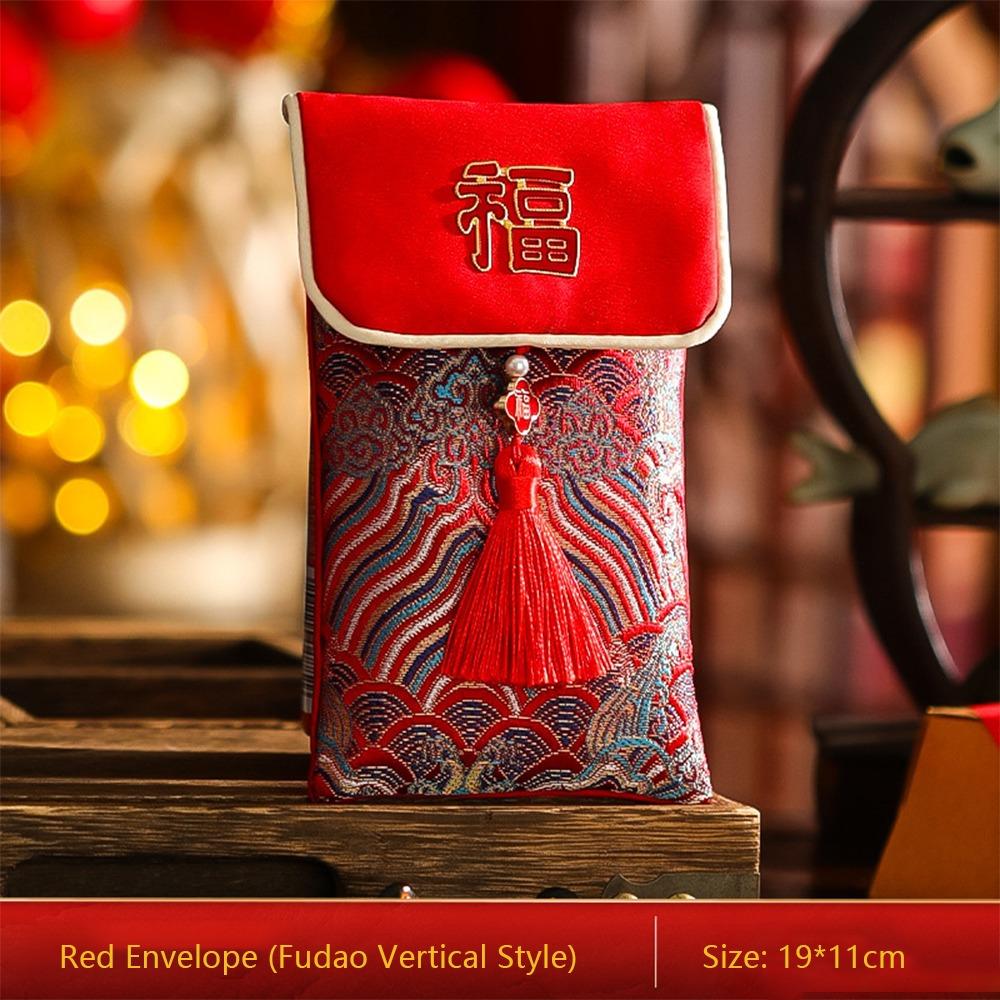 

Chinese Style Snake Red Envelopes Embroidery New Year Red Packets New Red Money Pockets 6
