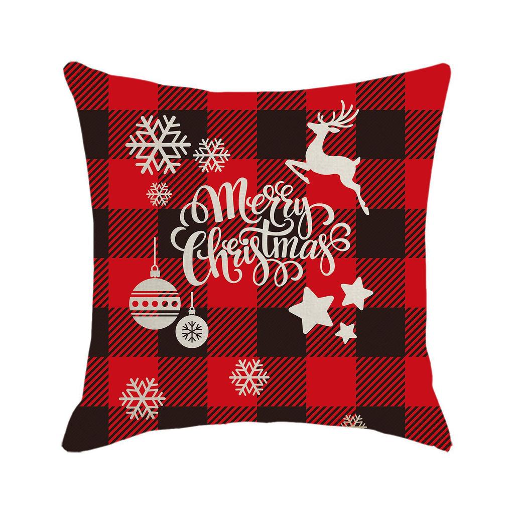 New Christmas Pillow Cover, Festive Pillow, Cushion Cover, Gift Backrest Cover, Waist Cushion Cover