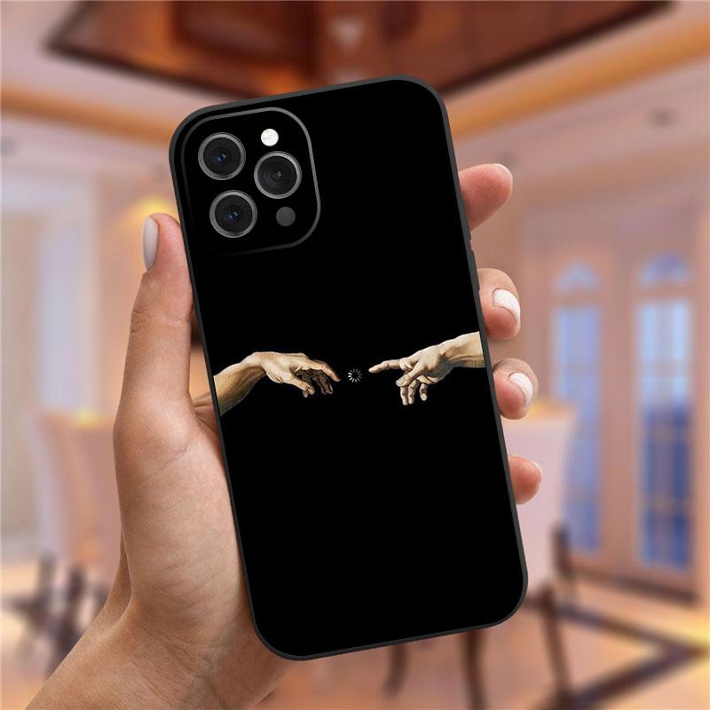 Vincent Van Gogh Starry Night Flower Phone Case For Iphone 13 12 11 Pro Max Mini X XR XS 8 7 6S Plus Mona Lisa David Soft Cover