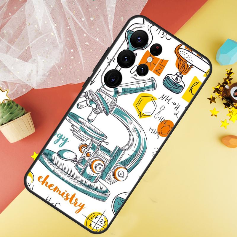 Vintage Chemielabor Handyhülle Für Samsung Galaxy S25 FE S23 S21 S20 S22 S24 S26 Ultra S10 S26 Plus Hülle Coque