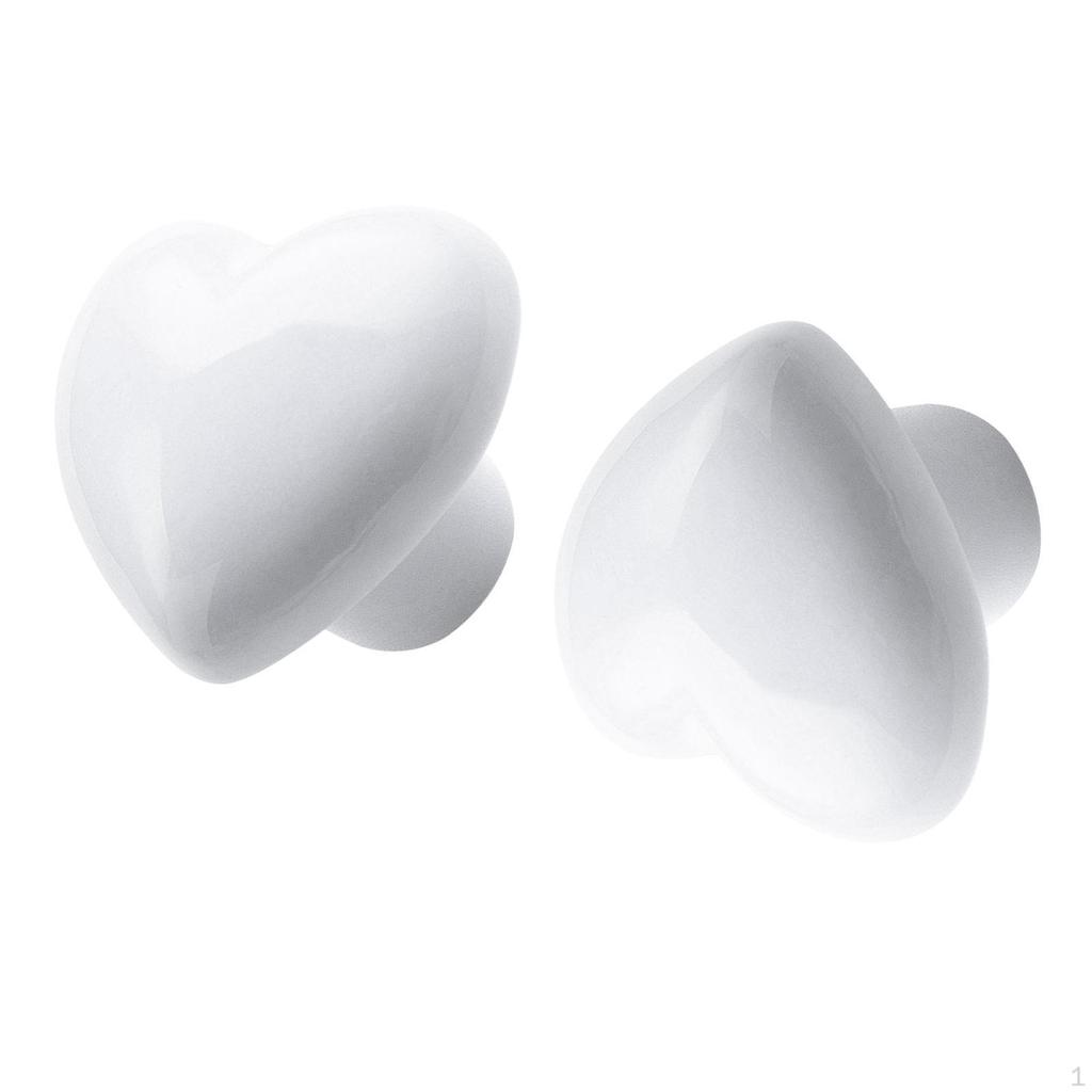 2 Ceramic Pieces Cabinet Drawer Pumps Door Pimples And Handles for Cupboard Children