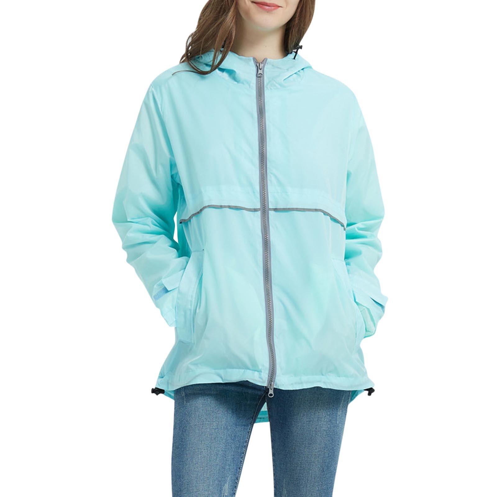 

Женские легкие водонепроницаемые куртки-дождевики, упаковываемые ветровки с капюшоном для активного отдыха M