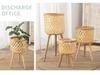 Nordic Style Bamboo Woven Plant Basket - Rattan Balcony Pothos Stand