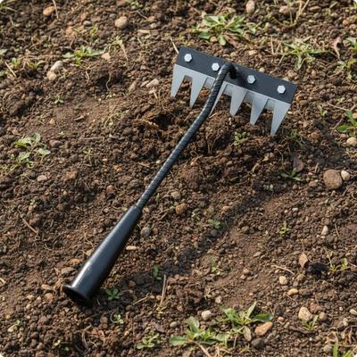 Garten-Unkrautrechen Abnehmbares Design Edelstahl-Hackenkopf Vielseitig für Landwirte,