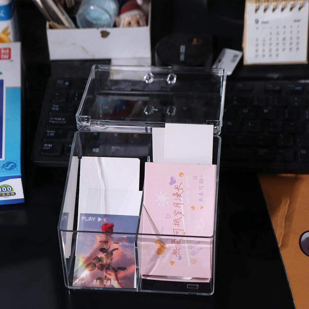 Acrylic Photocard Storage Box Transparent Small Card Storage Case  DIY
