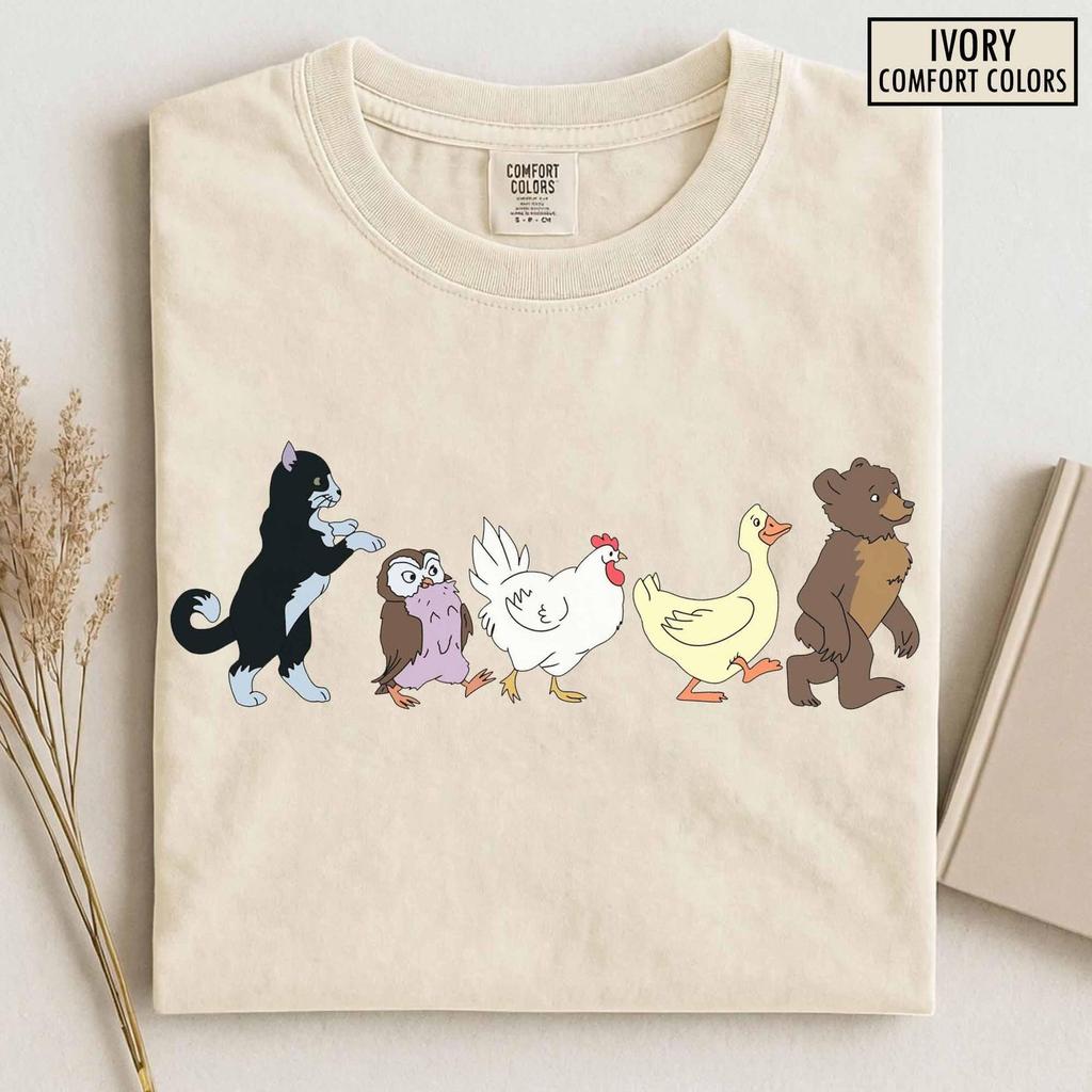 Comfort Colors® Little Bear Shirt, Cute Shirt, Animal Lover Shirt, Animal Kids, Mom Shirt, Animated TV Show Shirt, Gift, Cute Animal Shirt