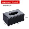 Modern Leather Tissue Box for Living Room & Coffee Table, Personalized with Logo