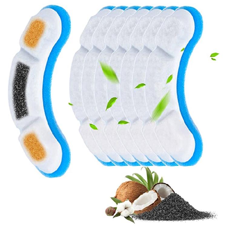 8 Stück für Katzenwasserbrunnen Filterersatz für automatische Haustierwasserquelle