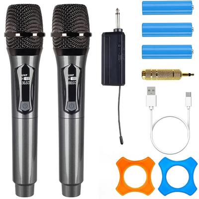 Karaoke Wireless Microphone Dynamic VHF Handheld Professional Mic For Sing Party Speech Church Club Show Meeting Room Home