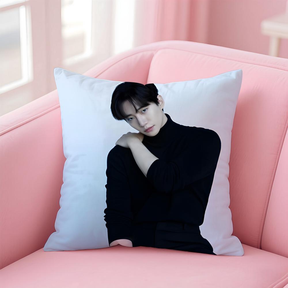 

singer charismatic JJunho Cushion Cover Pillow Case Soft Skin Friendly Fabric Concealed Zipper 30X30cm