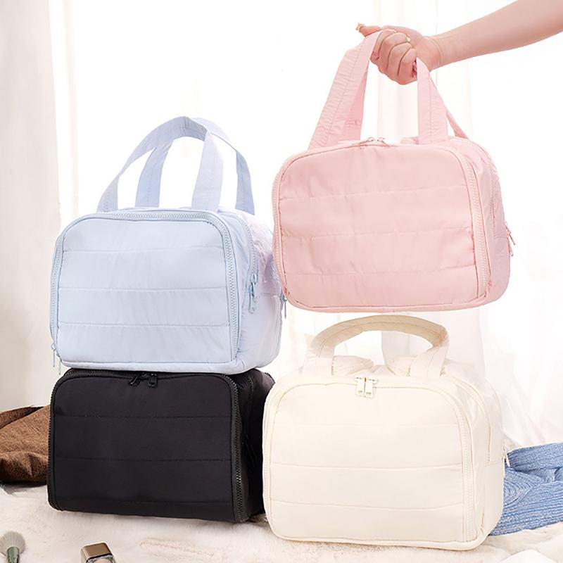 Large Capaci Portable Lightweight Makeup Bag Women'S Travel Miscellaneous Storage Bag Handheld Organizer Cosmetic Pouch Wash Bag