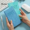 Gift for Students Professionals 2027 A6 Weekly Planner, 365 Day English Schedule Pocket Notebook Compact Travel Diary with Ribbon Bookmark,