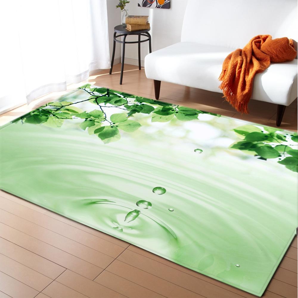 3D Print Poppies Flower Carpet Natural Scenery Floor Mat Sunlight Landscape Home Entrance Door Mat Living Room Rugs Bathroom Mat