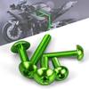 190PCS Universal Motorcycle Windscreen Fairing Bolts Kit for Kawasaki Ninja Suzuki GSXR SV650 SV1000 Honda Yamaha Aprilia Triump