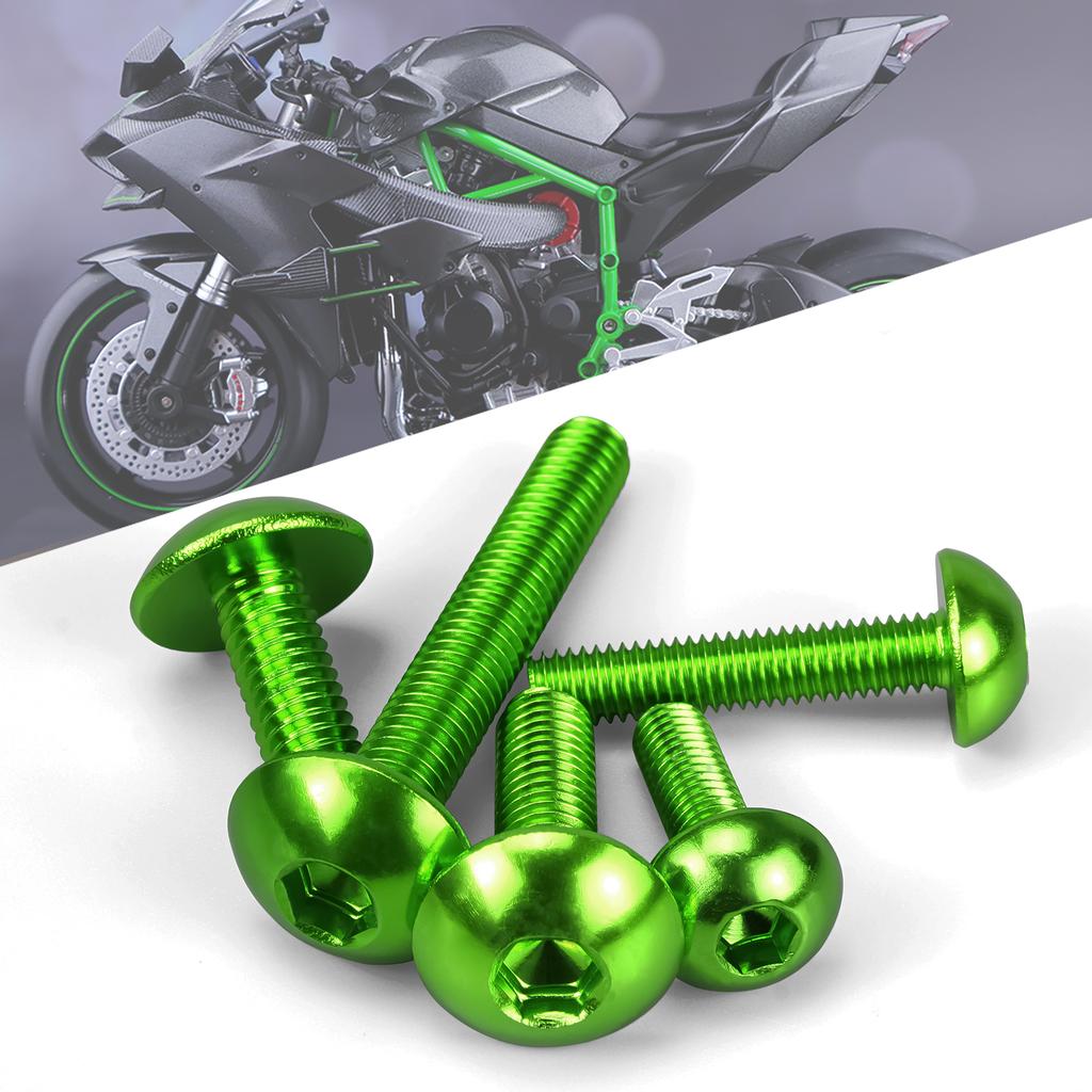 190PCS Universal Motorcycle Windscreen Fairing Bolts Kit for Kawasaki Ninja Suzuki GSXR SV650 SV1000 Honda Yamaha Aprilia Triump