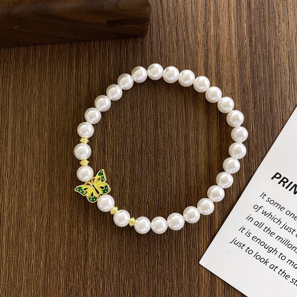

French-Style Handmade Imitation Pearl Bracelet for Women – Elegant, Niche Design