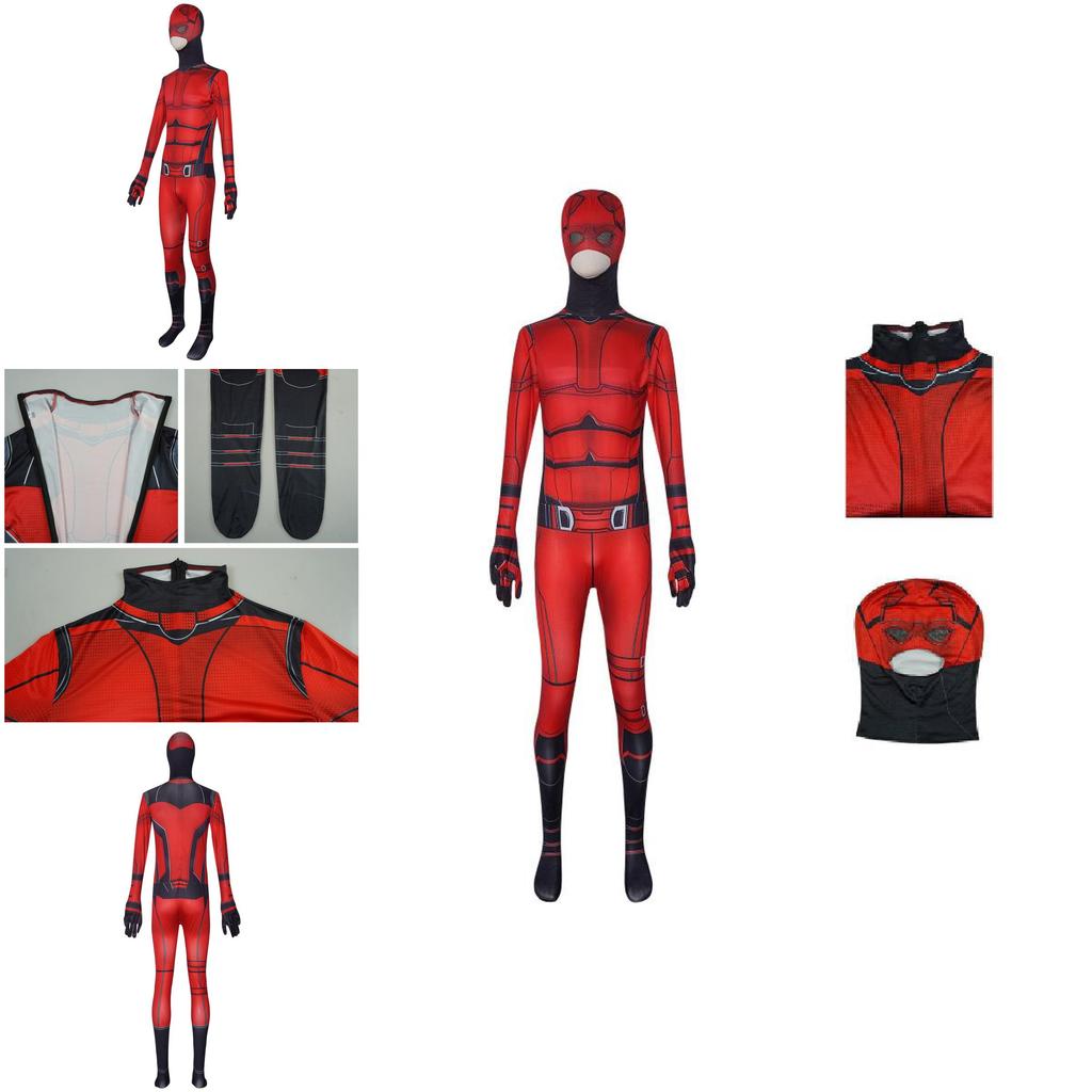 Night Devil Hero Cosplay Costume Unisex Reborn Superhero Bodysuit For Halloween Events