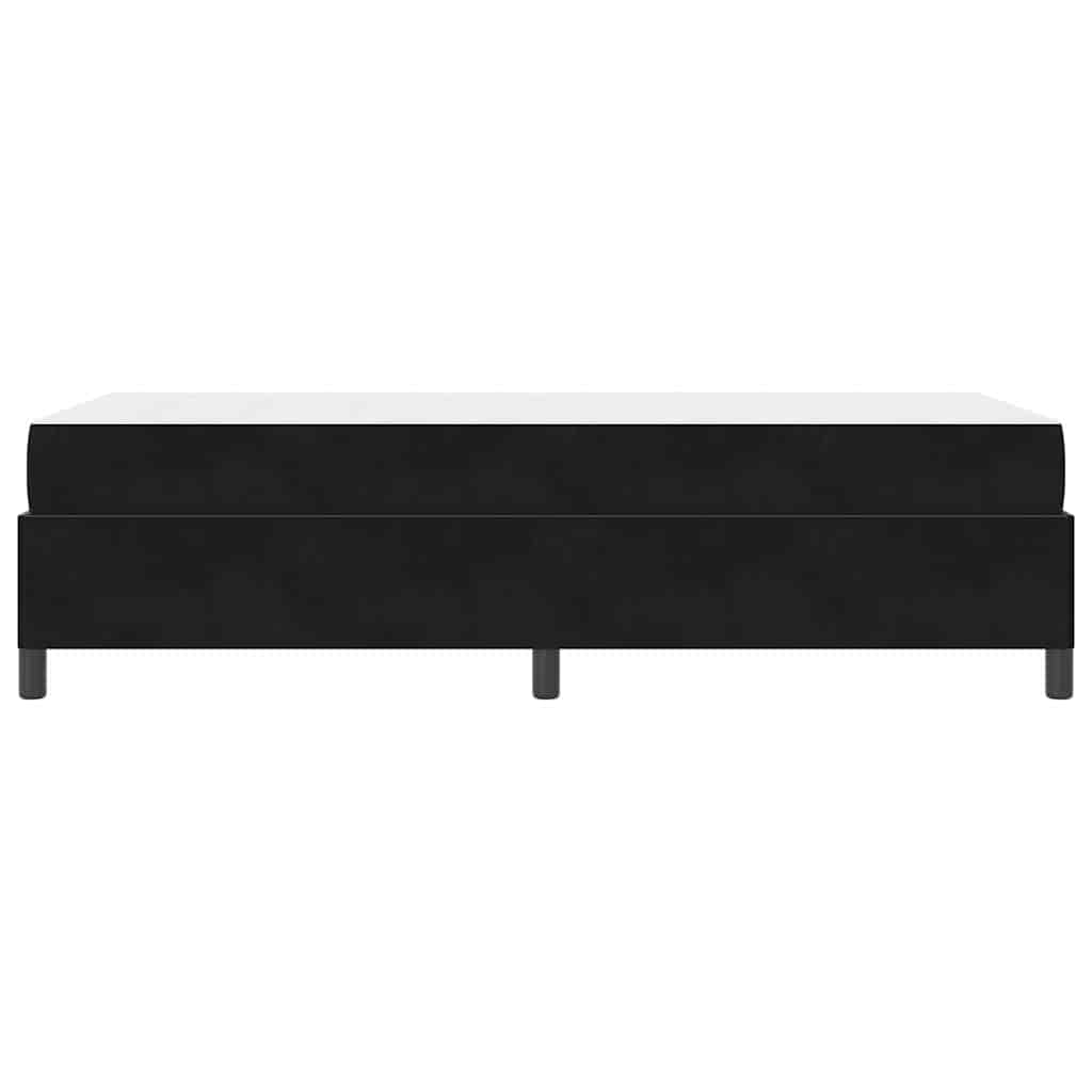 Bed Frame with Mattress Black 90 x 190 cm Fabric
