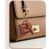 Portachiavi Mini Borsa in Ecopelle PU - Portamonete alla Moda con Dettagli Dorati, Design Compatto per Chiavi e Monete, Disponibile in Azzurro Chiaro, Rosa, Nero