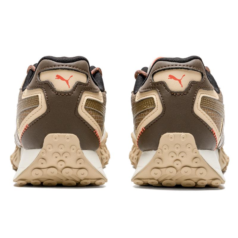 Puma Wild Rider Fabric Synthetic Leather Comfortable Versatile Breathable Lightweight Low-Top Casual Shoes Unisex sneaker Beige Brown 397122-01