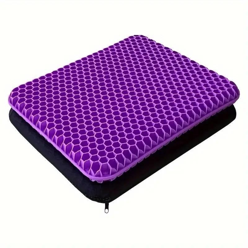 Gel Honeycomb Seat Cushion - Breathable, Double-Layer, Square Ice Pad for Car and Chairs