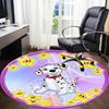 1pc Dalmatian, Starry Night Carpet for Office Non-Slip, Round Carpet, Soft & Comfortable, Carpet for Office, Lightweight Round Floor Mat