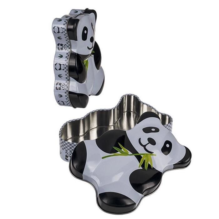 Boîte en métal - YOUDOIT - Panda - Rectangulaire - Blanc - 14 x 11 cm