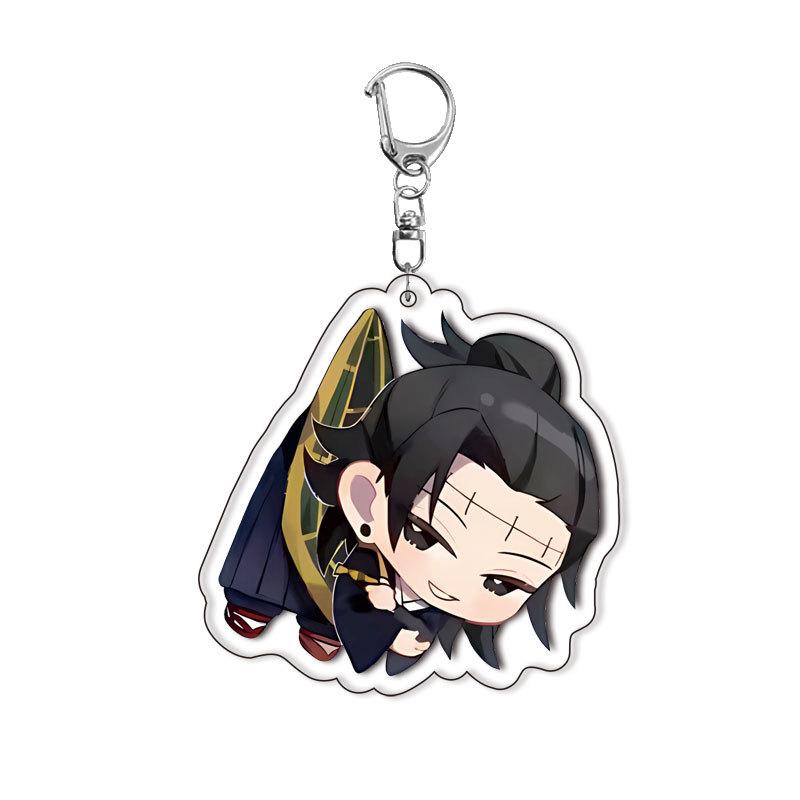 Anime Jujutsu Kaisen Acrylic Keychain Cute Cartoon Figures Pendant Souvenir Gifts For Fans Otaku Collection Toys For Boys Girls
