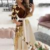 Elegant Women's Butterfly Starlight Print Dress
