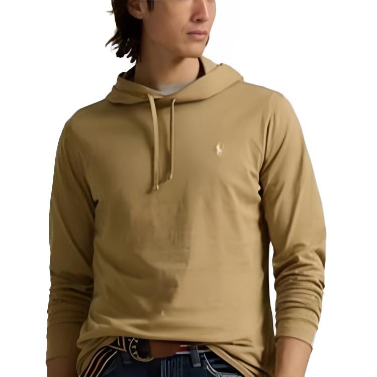 Felpa Pullover Stampata con Cappuccio a Maniche Lunghe Polo Ralph Lauren Uomo felpa Giallo 710847203-081