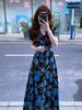 French Retro V-neck Floral Dress Children's Summer 2026 New Seaside Vacation Temperament Dress