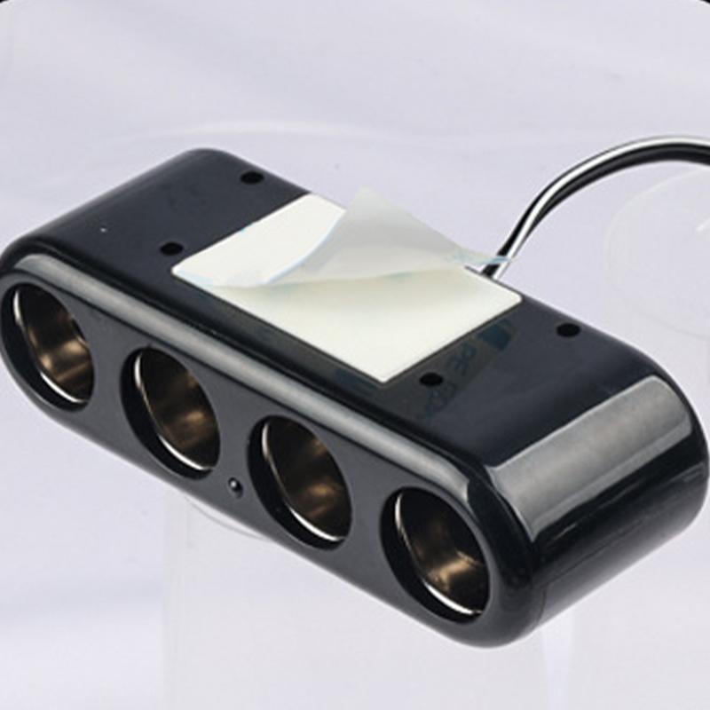 Samochodowy 12V adapter wielogniazdowy 4-drożny Wielogniazdowy adapter 4-gniazdowy Wtyczka samochodowa Zasilacz telefoniczny 12V potrójny adapter samochodowy Y