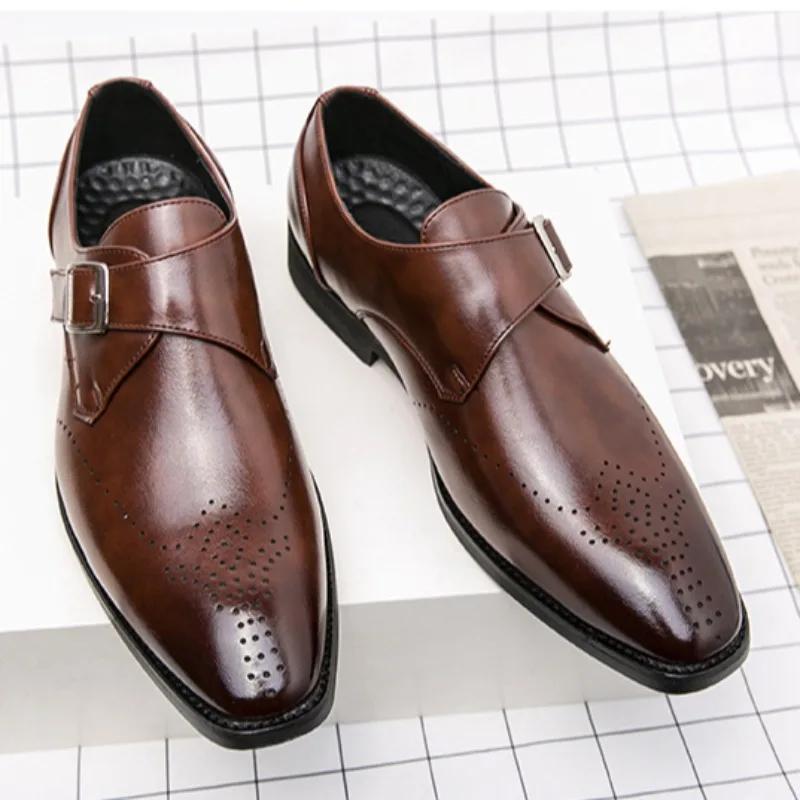 Designer Herrenschuhe Klassischer Business Büro Kleiderschuh Hohe Qualität Lässige Lederschuhe für Herren Luxus Hochzeitsschuhe Slipper