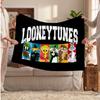 Looney Tunes Printed Flannel Blanket, Skin Friendly Warm Throw for Indoor Couch Bed Daily Use