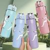 1PC Boxing Martial Arts Fight Print 750ml Color Plastic Sports Water Bottle Leakproof Flip Straw Lid Suitable for Sports Office Home Use