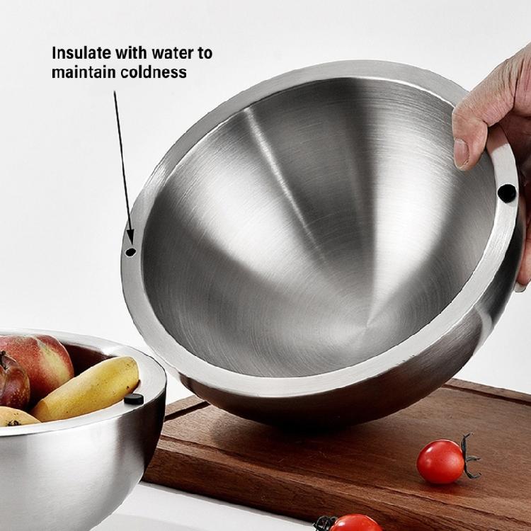 Reliable 16cm Across Metal Serving Bowl With Ventilation Design Maintains Food Quality Great For Entertaining Or Everyday Meals