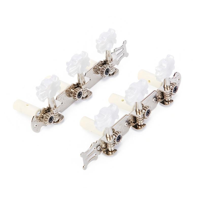 1 Pair Guitar Tuning Pegs Guitar Repairing Component Suitable for Acoustic and Electric Guitars with Metal Construction