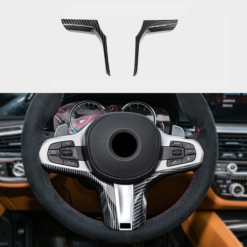 Car Steering Wheel Covers Trim Stickers Decoration For-BMW G30 X3 G01 X4 G02 X5 G05 X6 G06 2018-