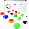 24 Stück 30mm Bunte Runde Magnete Whiteboard Starke Magnetische Knöpfe für Büro Zuhause DIY