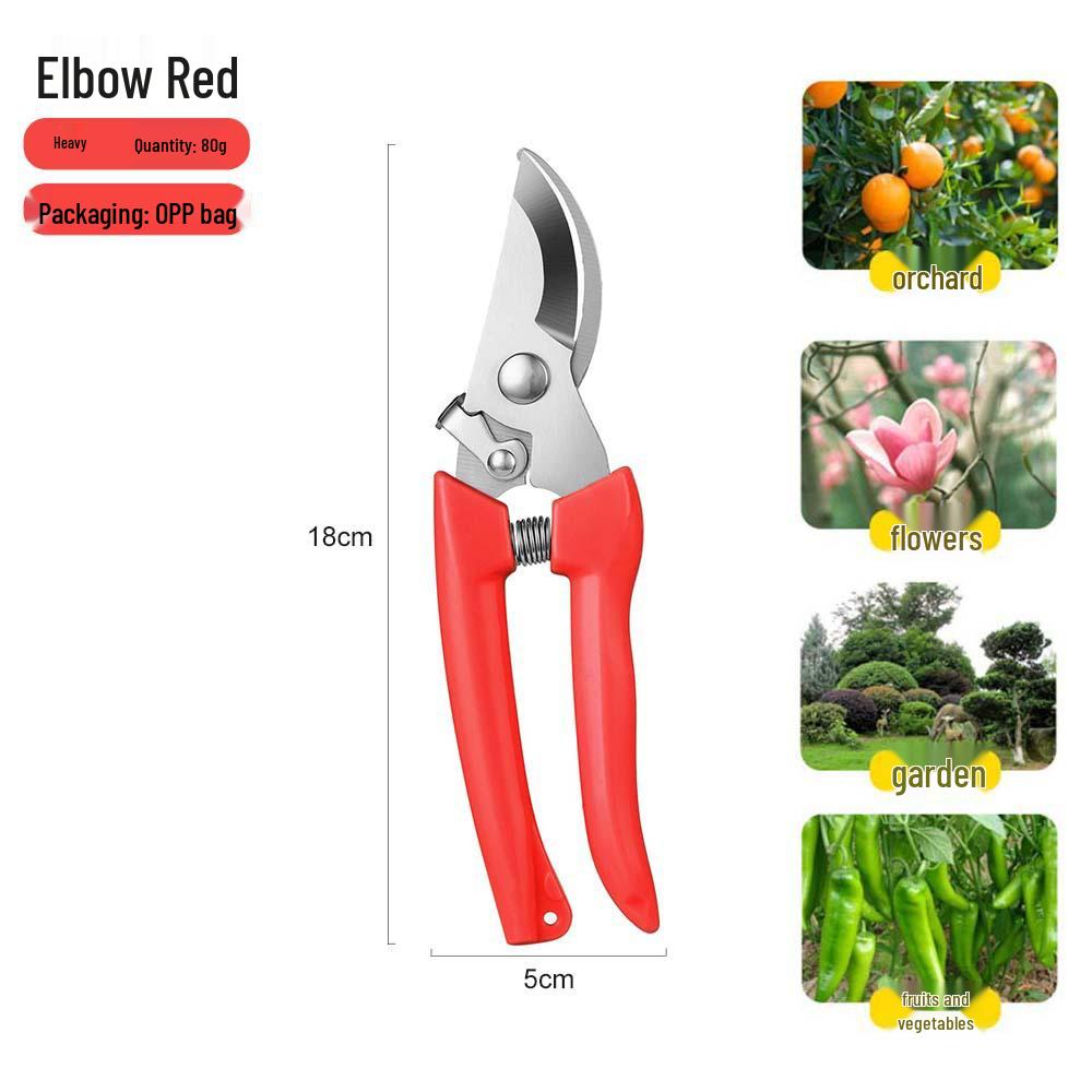 Heavy Duty Stainless Steel Pruning Shears - Multipurpose Garden and Fruit Picking Scissors