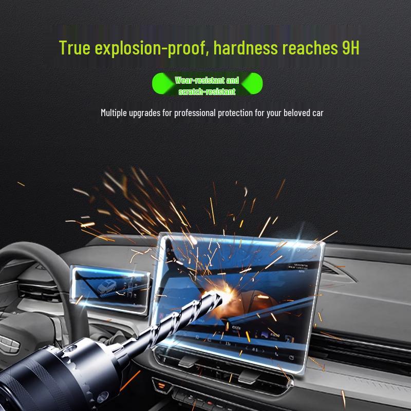 2025 Lexus RX 350h Interior Protection and Navigation Tempered Glass Film for Center Console