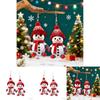 Christmas Snowman Acrylic Cartoon Earrings With Red Scarf And Hat For Holiday Party Wear